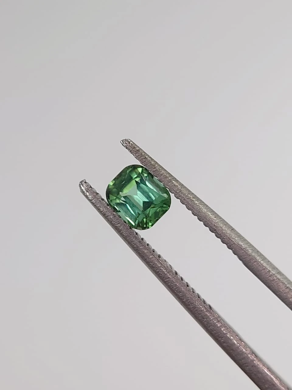 0.42ct Natural Green Tourmaline Cushion Cut Loose Gemstone from Afghanistan — view 1